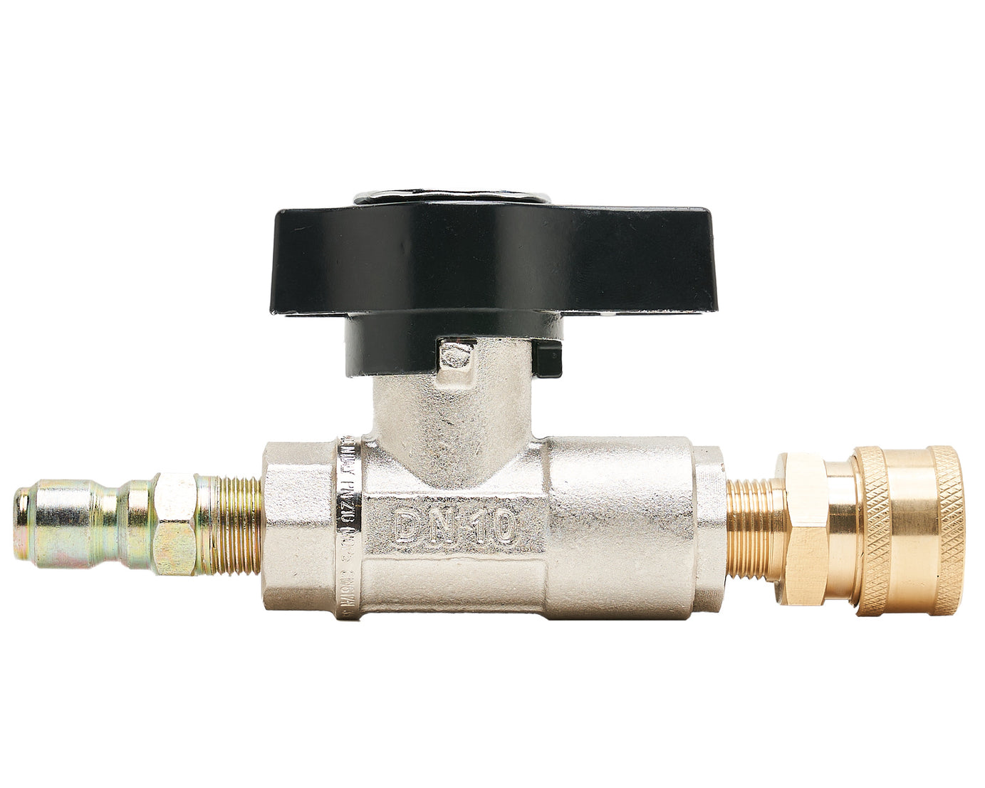 BALL VALVE BRASS 3/8 FXF 3K W/QC COUPLER/PLUG