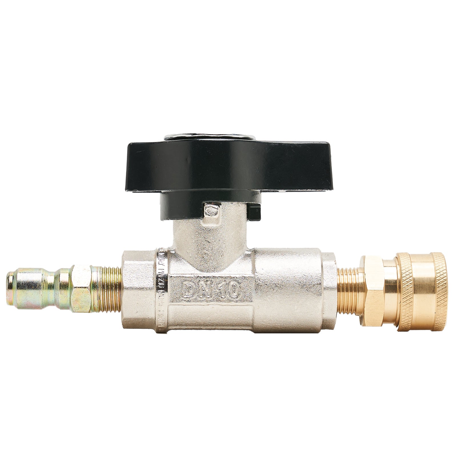 BALL VALVE BRASS 3/8 FXF 3K W/QC COUPLER/PLUG
