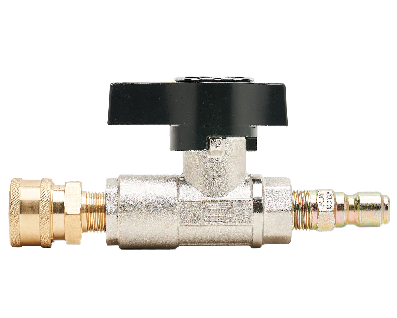 BALL VALVE BRASS 3/8 FXF 3K W/QC COUPLER/PLUG