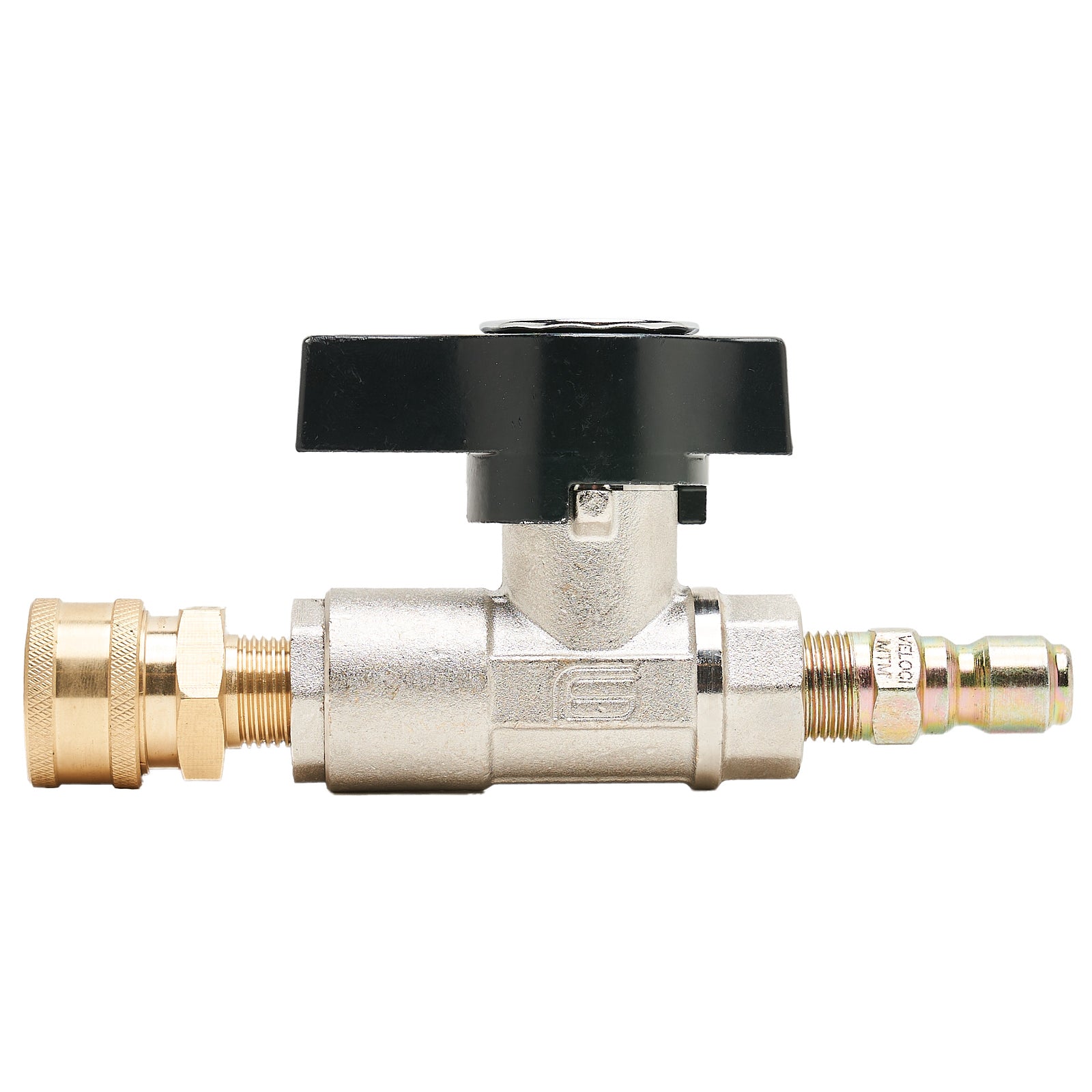 BALL VALVE BRASS 3/8 FXF 3K W/QC COUPLER/PLUG