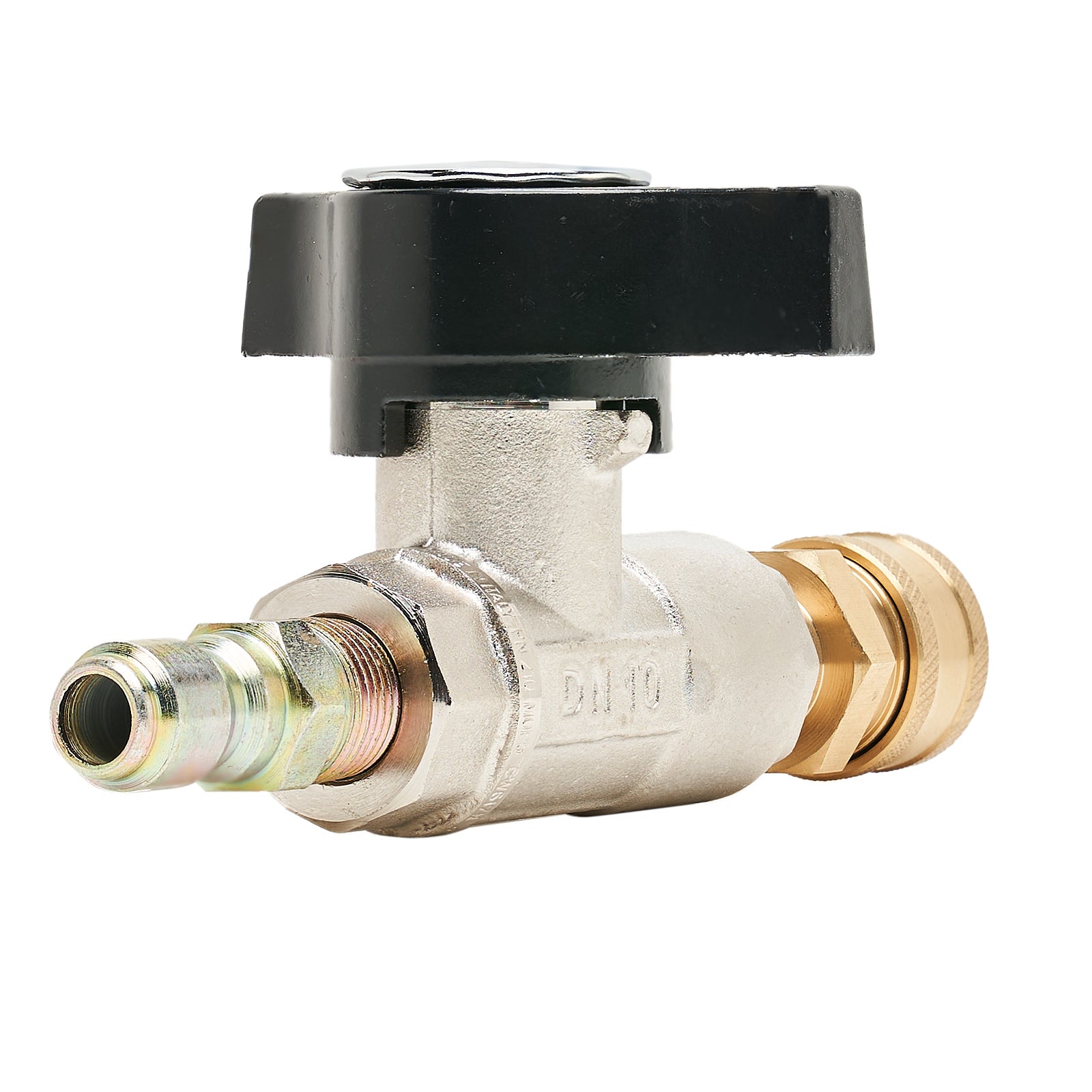 BALL VALVE BRASS 3/8 FXF 3K W/QC COUPLER/PLUG