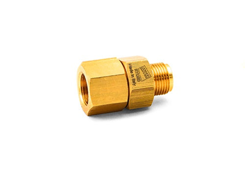 MTM Hydro Solid Brass Live Swivel Fitting - 3/8" NPT Male X 3/8" NPT Female
