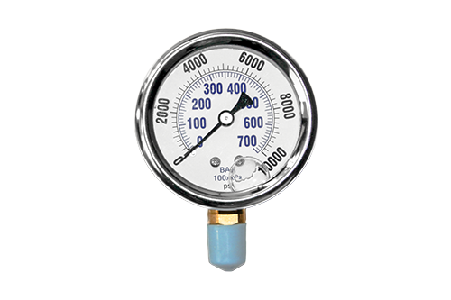 PRESSURE GAUGE SS 1/4 BOTTOM MOUNT 5000 PSI