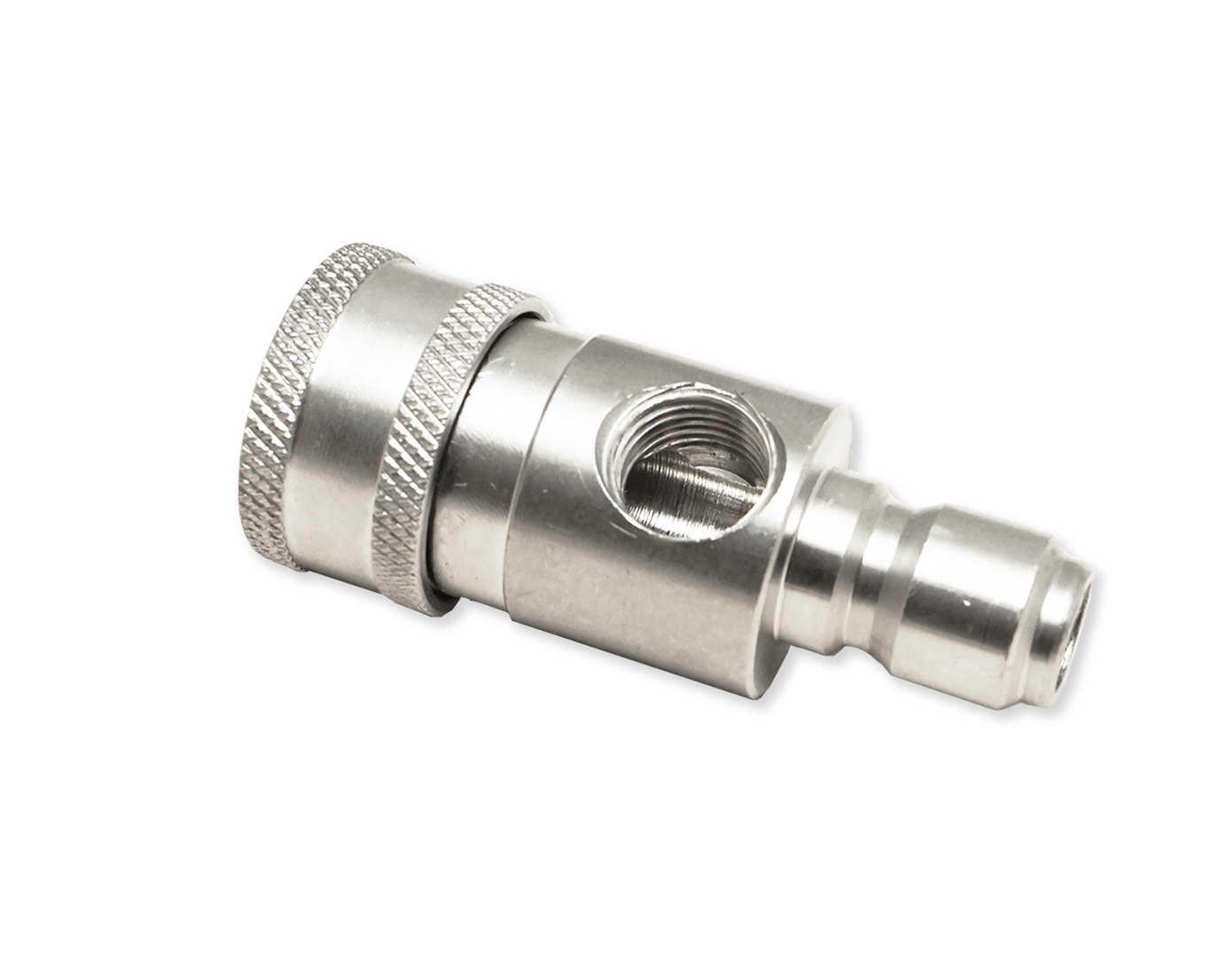 GAUGE FITTING 3/8 QC 1/4 PORT STAINLESS STEEL