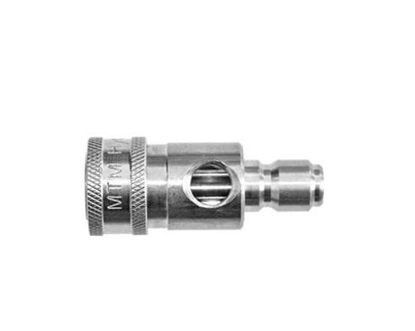 GAUGE FITTING 3/8 QC 1/4 PORT STAINLESS STEEL