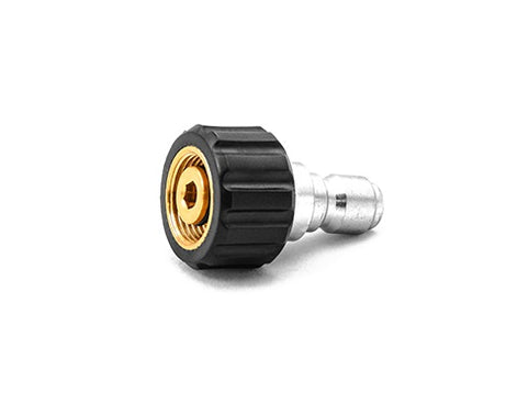 M22F 14MM TWIST COUPLER X 3/8 S.S. QC PLUG