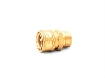 COUPLER BRASS 3/8 QC X M22 M