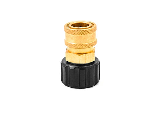 COUPLER BRASS 3/8 QC X M22 F TWIST COUPLER