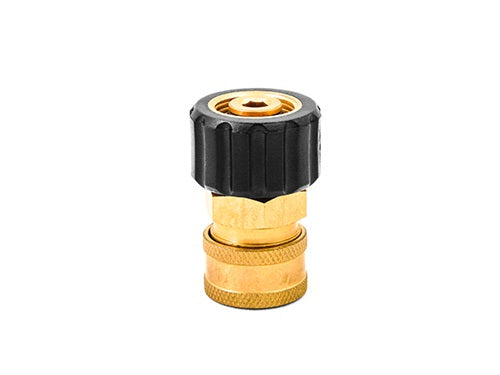 COUPLER BRASS 3/8 QC X M22 F TWIST COUPLER