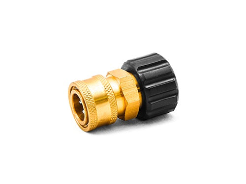 COUPLER BRASS 3/8 QC X M22 F TWIST COUPLER