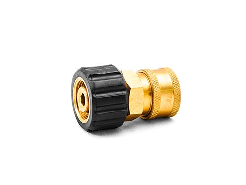 COUPLER BRASS 3/8 QC X M22 F TWIST COUPLER