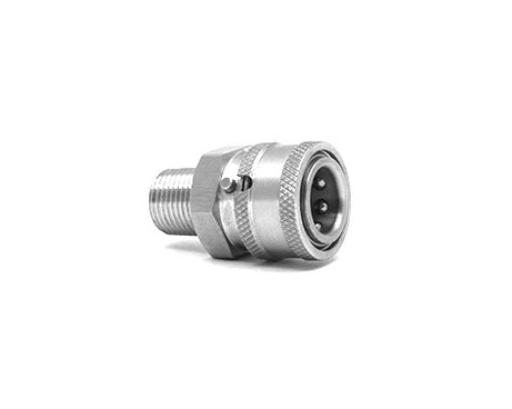 Hydrojet SS QC SOCKET W/LOCKING COLLAR 1/2 MPT