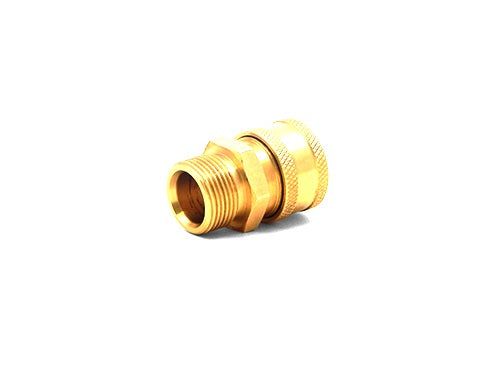 COUPLER BRASS 3/8 QC X M22 M PLUG (15MM)