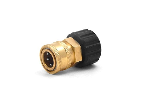 COUPLER BRASS 3/8 QC X M22 F TWIST COUPLER (15MM)