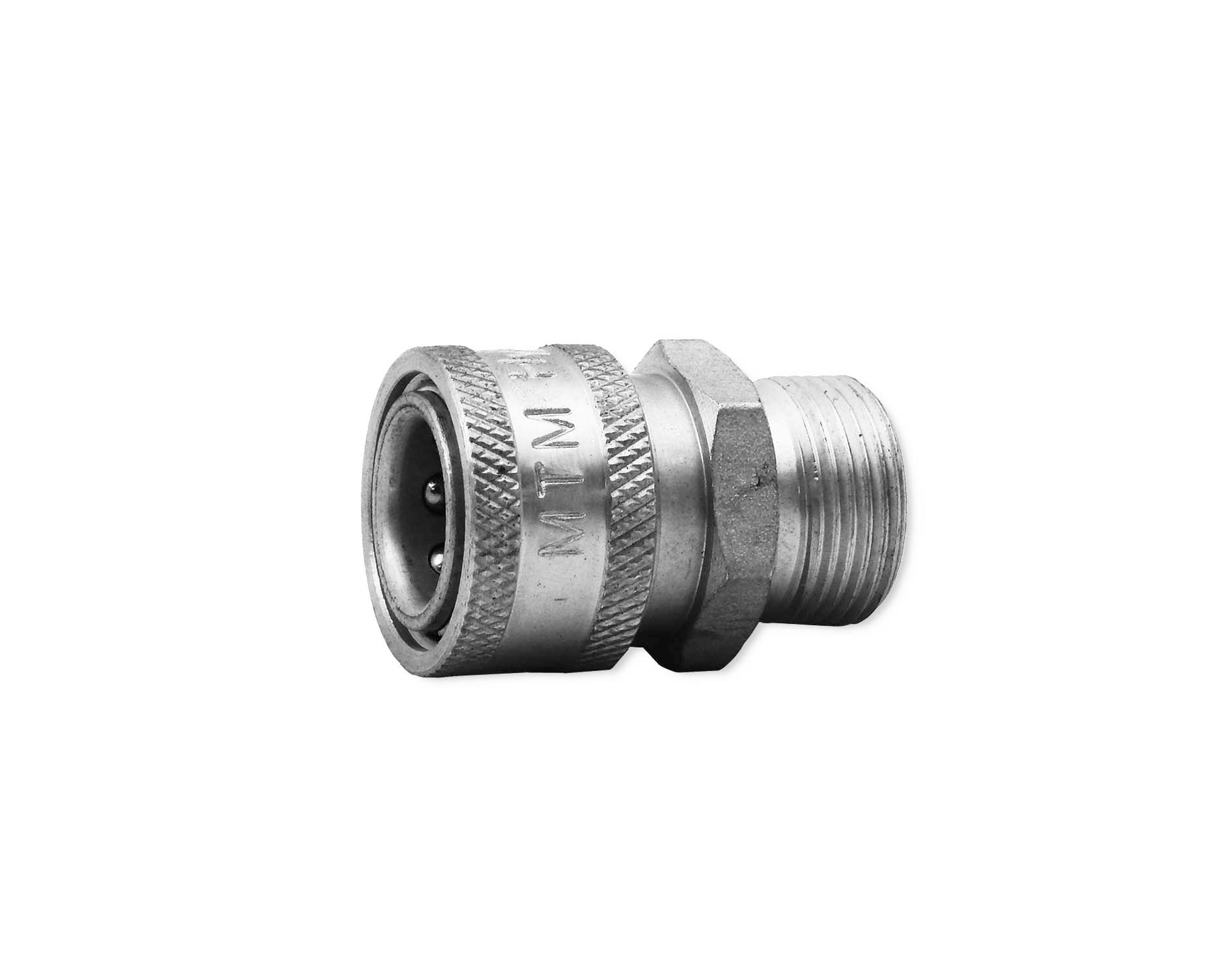 MTM Hydro M22 Plug (14MM) X 3/8" Stainless QC Coupler