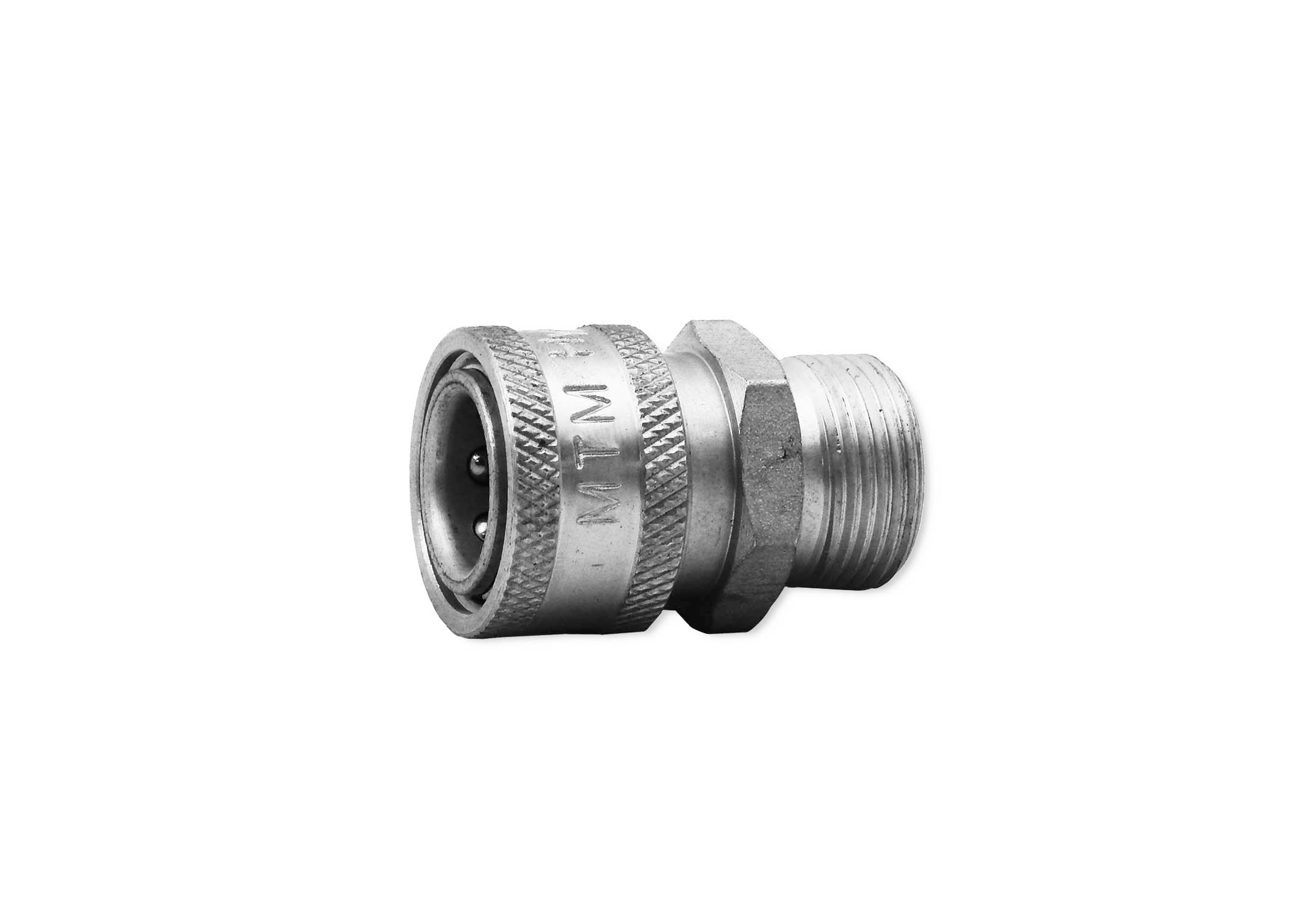 MTM Hydro M22 Plug (14MM) X 3/8" Stainless QC Coupler
