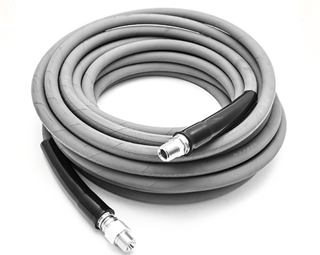 3/8" Kobrajet Gray Hose, 4000 PSI, 25 FT, Non-Marked, Make Rigid End and Swivel End.