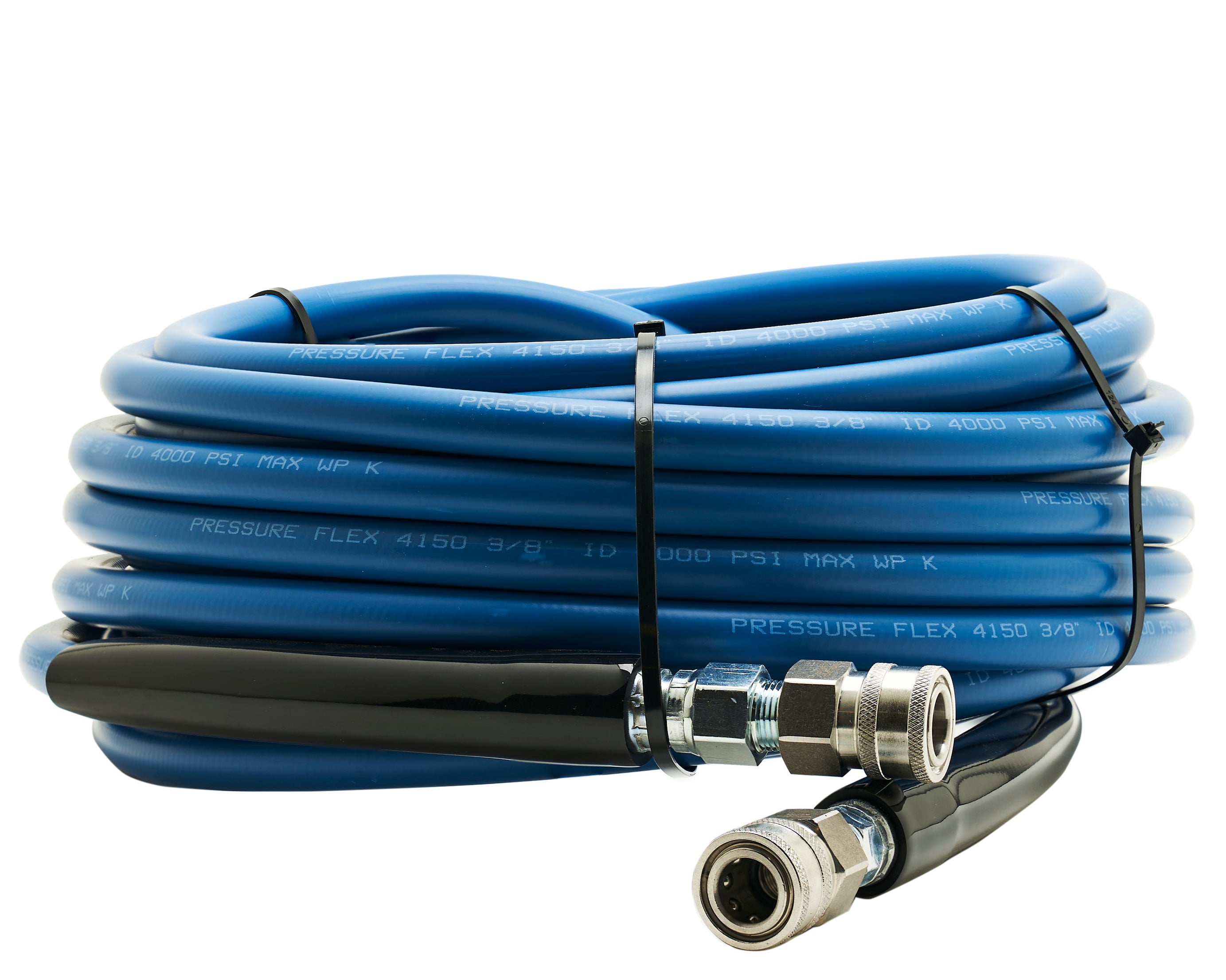 HOSE SMOOTH 3/8 X 100 4,000 PSI, BLUE W/ SS QC'S