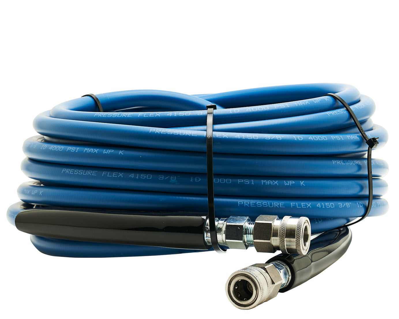 HOSE SMOOTH 3/8 X 75 4,000 PSI, BLUE W/ SS QC'S