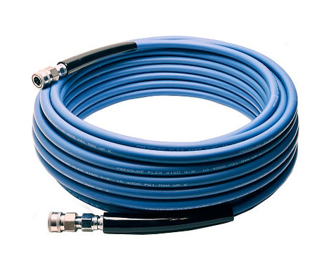 HOSE SMOOTH 3/8 X 75 4,000 PSI, BLUE W/ SS QC'S