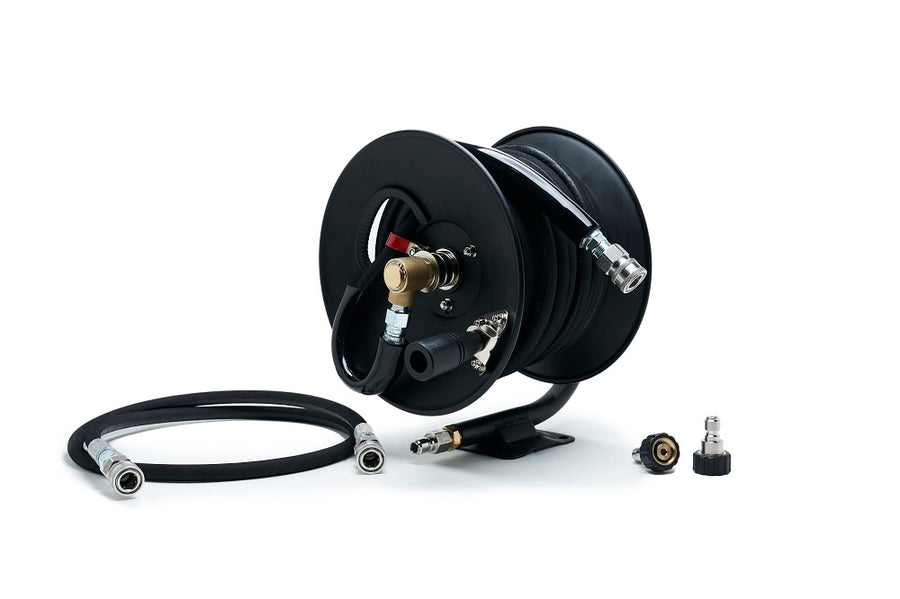 50' Professional Hose Reel Kit - 50' Black