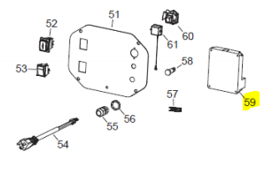 FLAME 115, EC 100 CONTROL BOX  TGRD 71 - E40125