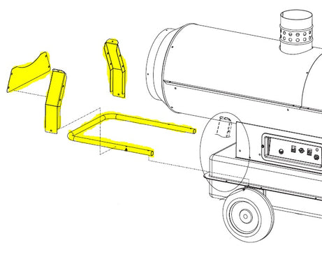 BLAZE 200 STANDRD TANK SUPPORT&HANDLE KIT-02AC920