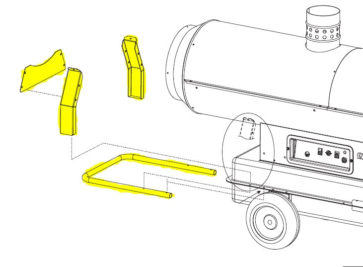 BLAZE 300 STANDRD TANK SUPPORT &HANDLE KIT-02AC921