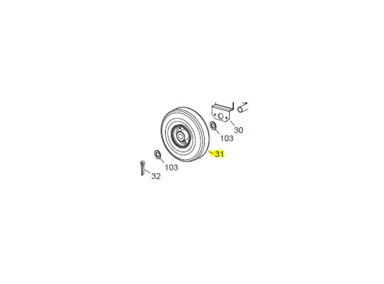 Blaze Heater Wheel Ø 260 - Ø 26