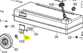 Wheel axle bracket Ø 25