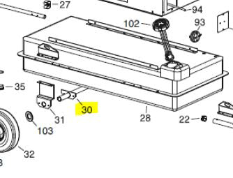 Replacement Wheel axle for 300