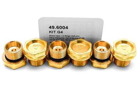 PUMP KIT G4 BRASS CAPS +O.R. (2X6 PCS)