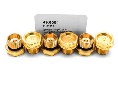 PUMP KIT G4 BRASS CAPS +O.R. (2X6 PCS)