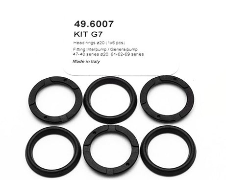 PUMP KIT G7 HEAD RINGS Ã˜20 (1X6 PCS)