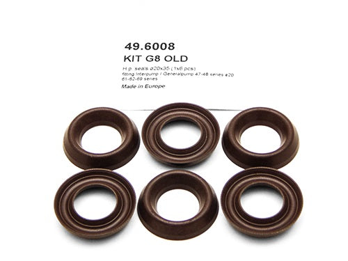 PUMP KIT G8 OLD H.P. SEALS Ã˜20X35 (1X6 PCS)