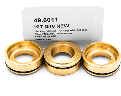 PUMP KIT G10 NEW PACKINGRETAINERS+OR Ã˜20 (2X3PCS)