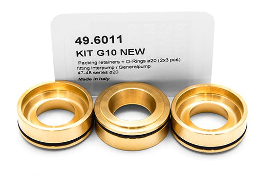 PUMP KIT G10 NEW PACKINGRETAINERS+OR Ã˜20 (2X3PCS)