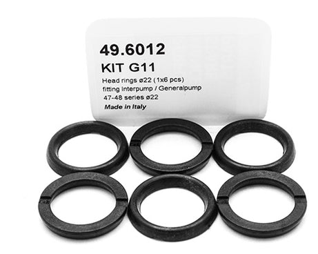 PUMP KIT G11 HEAD RINGS Ã˜22 (1X6 PCS)