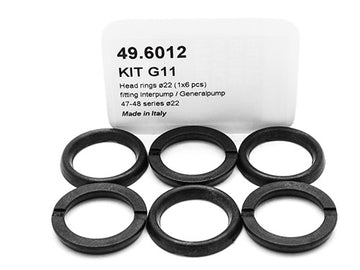 PUMP KIT G11 HEAD RINGS Ø22 (1X6 PCS)