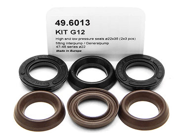 PUMP KIT G12 HIGH/LOW PRESSURE SEALS Ø22 (2X3PCS)