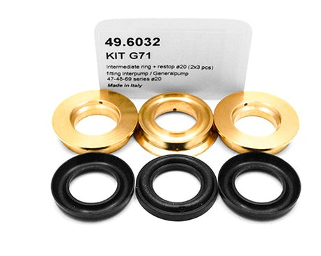 PUMP KIT G71 INTERMED. RINGS+RESTOP Ã˜20 (2X3 PCS)