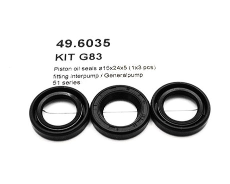 PUMP KIT G83 PISTON OIL SEAL Ã˜15X24X5 (1X3 PCS)