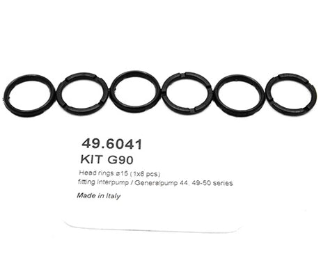 PUMP KIT G90 HEAD RINGS Ã˜15 (1X6 PCS)