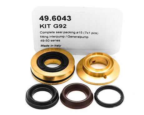 PUMP KIT G92 COMPLETE SEAL PACKING Ã˜15 (7X1 PCS)