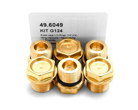 PUMP KIT G124 BRASS CAPS+ O.R. (2X6 PCS)