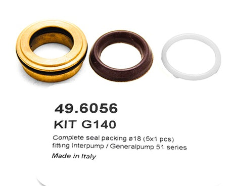 PUMP KIT G140 COMPLETE SEAL PACKING Ã˜18 (5X1 PCS)