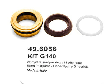 PUMP KIT G140 COMPLETE SEAL PACKING Ø18 (5X1 PCS)