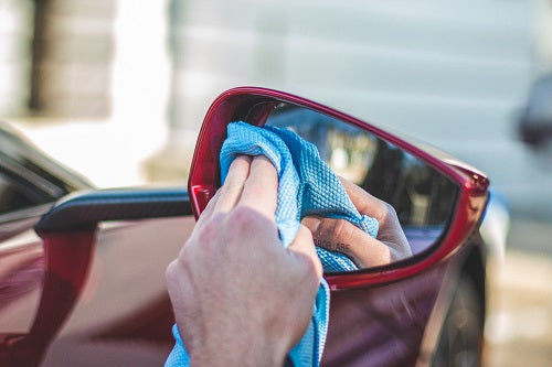 DIAMOND GLASS TOWEL BLUE - 5 PACK