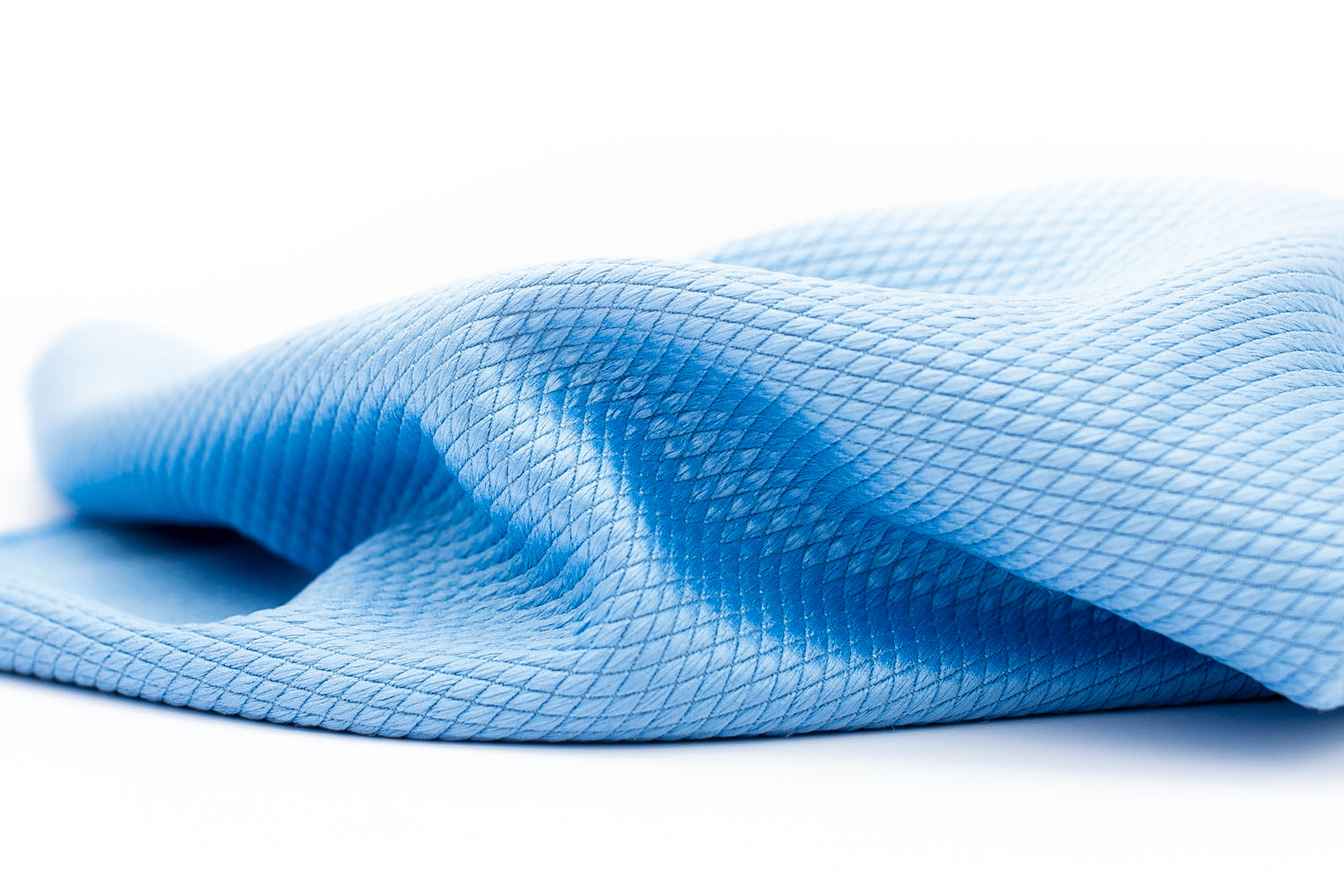 DIAMOND GLASS TOWEL BLUE - 5 PACK