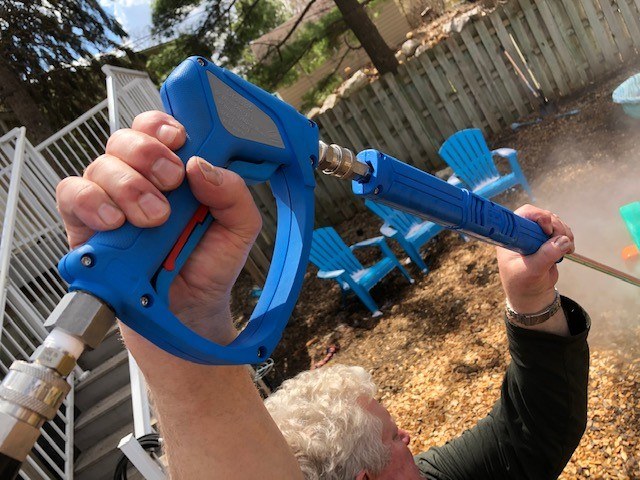 MTM Hydro Acqualine SGS35 Spray Gun, 5000 PSI, 12 GPM, SS Swivel